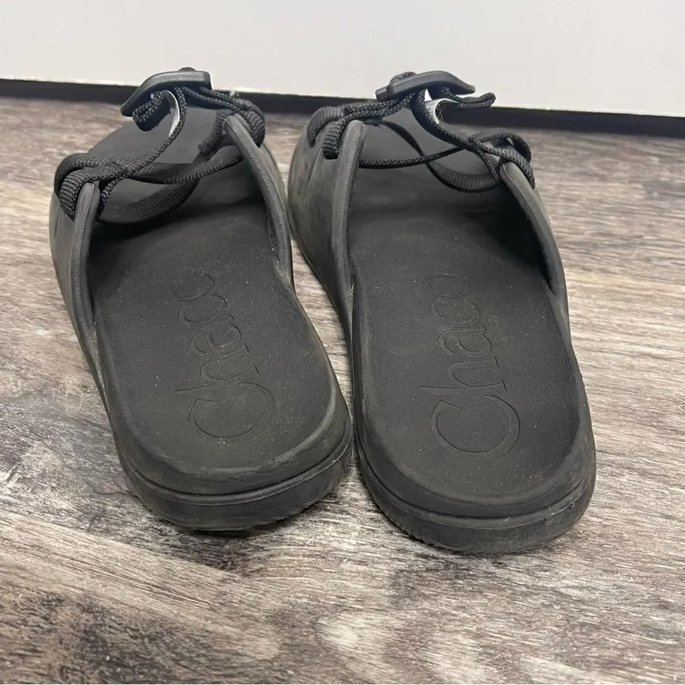 Chaco Kids Chillos Slide Slip-On Sandals in‎ Black Size 5M Youth Lounge Beach